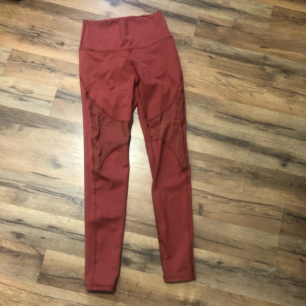 Aerie chill play move rust orange active leggings